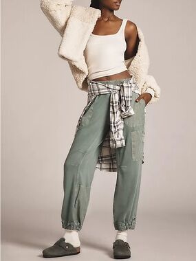 Daily Practice by Anthropologie Killington Pants/Green/small
